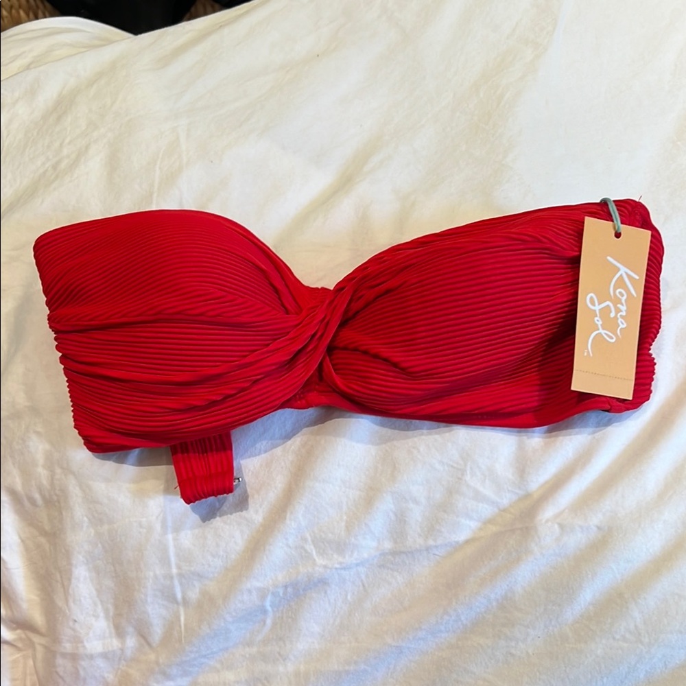 Kona Sol Vibrant Red Bikini Bottom
